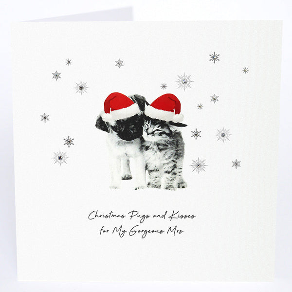 Christmas Pugs and Kisses for My Gorgeous Mrs
