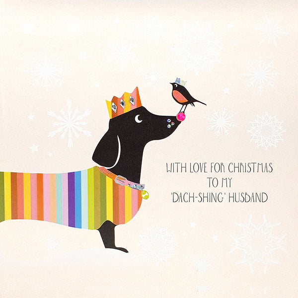 With Love at Christmas to My 'Dach-shing' Husband