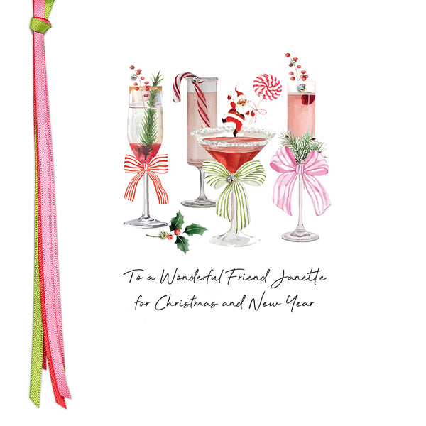 PERSONALISE FOR THEM… to a Wonderful Friend for Christmas and New Year (Cocktails)