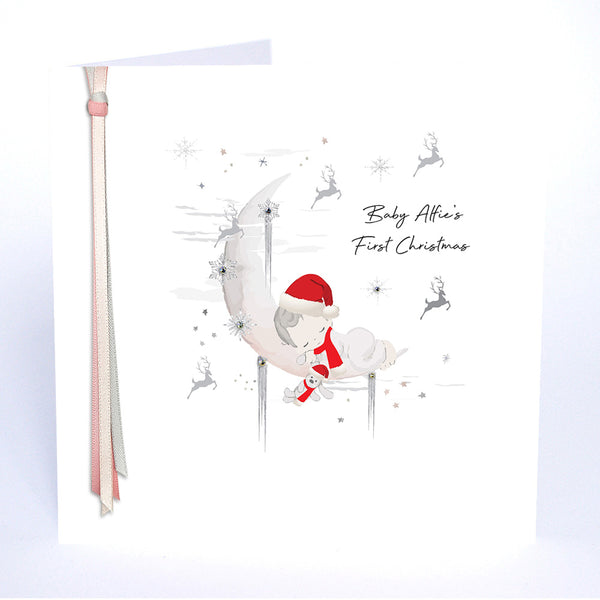PERSONALISE FOR… Baby's First Christmas (Moon)