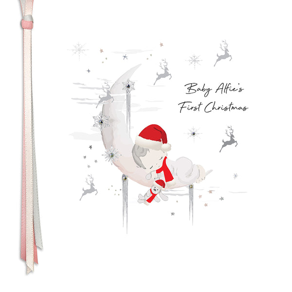 PERSONALISE FOR… Baby's First Christmas (Moon)