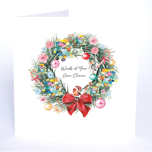 PERSONALISE FOR… Words of Your Own Choice (Wreath)