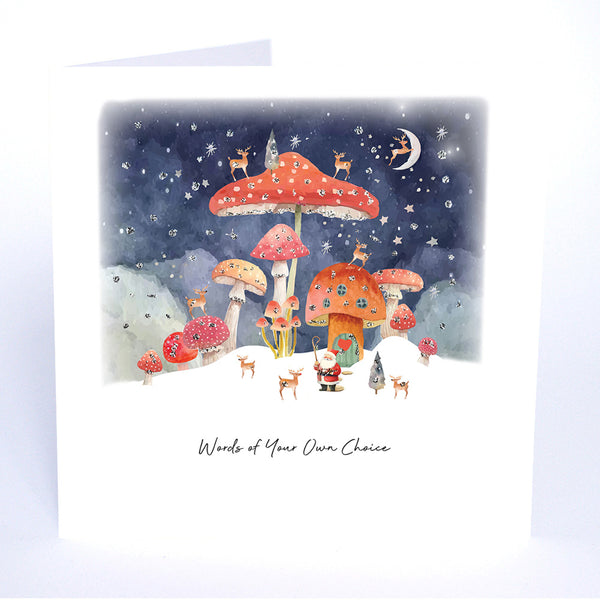 PERSONALISE FOR… Words of Your Own Choice (Mushrooms Santa Reindeers)
