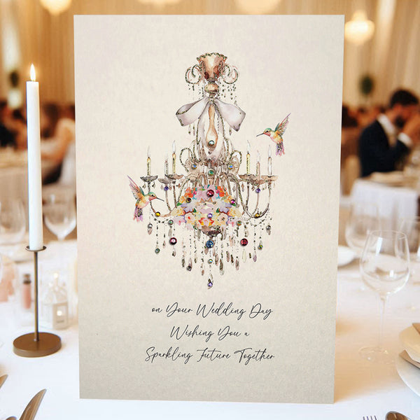 On Your Wedding Day Wishing You a Sparkling Future Together