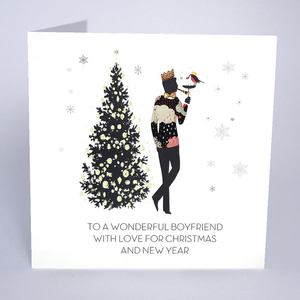 To a Wonderful Boyfriend With Love for Christmas and New Year