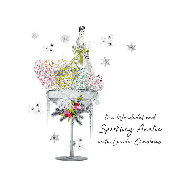 To a Wonderful and Sparkling Auntie with Love for Christmas