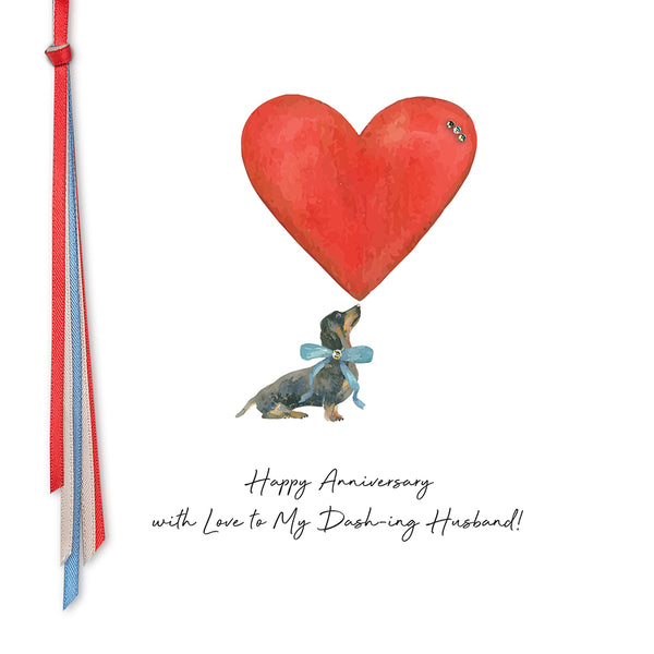 Happy Anniversary with Love to My Dash-ing Husband!