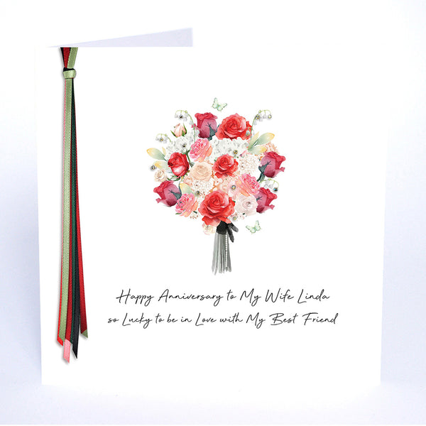 Happy Anniversary to my Wife - My Best Friend (Bouquet)
