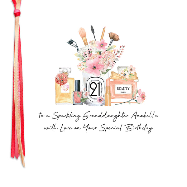 21 To a Sparkling Granddaughter with Love (Cosmetics)