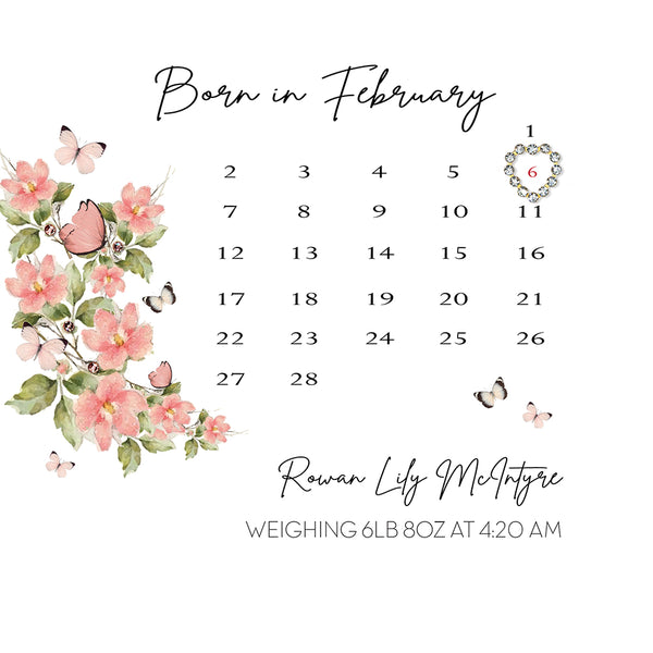 Born in ... (Baby Girl) (Calendar)
