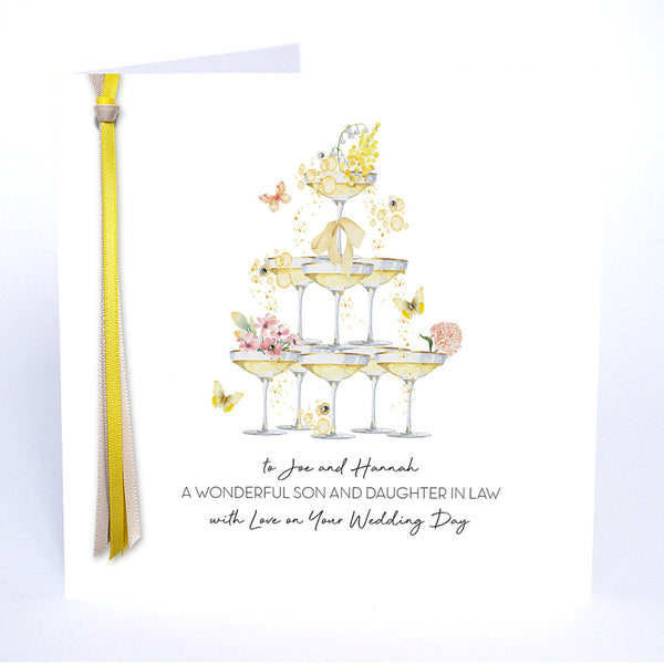 A Wonderful Daughter & Son in Law with Love on Your Wedding Day