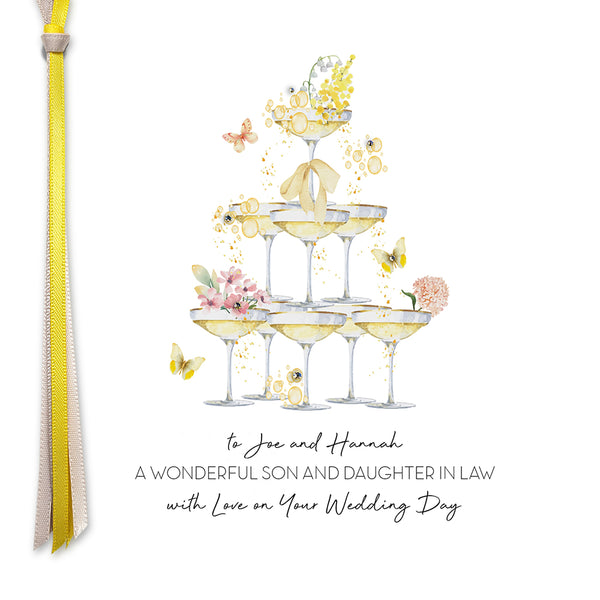 A Wonderful Daughter & Son in Law with Love on Your Wedding Day