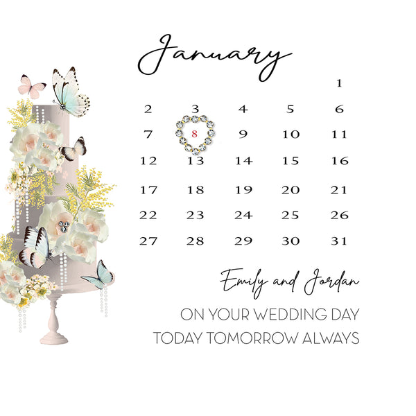 On Your Wedding Day (Calendar)