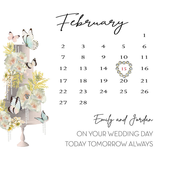 On Your Wedding Day (Calendar)
