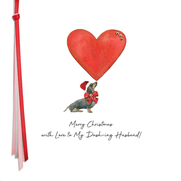 Merry Christmas With Love To My Dash-ing Husband!