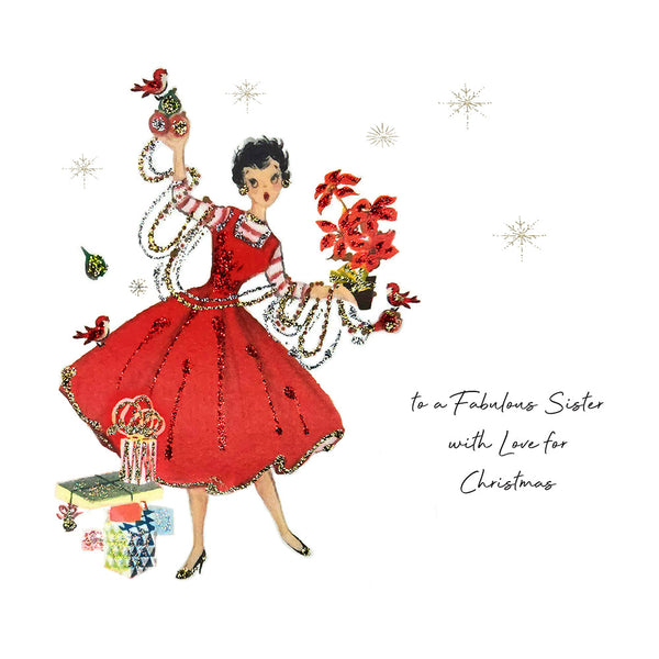 To a Fabulous Sister With Love For Christmas