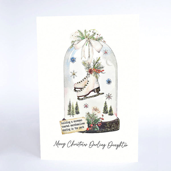 Building A Snowman - Merry Christmas Darling Daughter