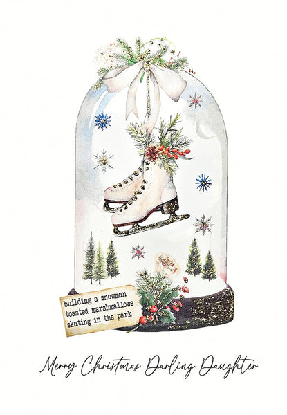 Building A Snowman - Merry Christmas Darling Daughter