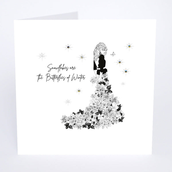 Snowflakes are the Butterflies of Winter