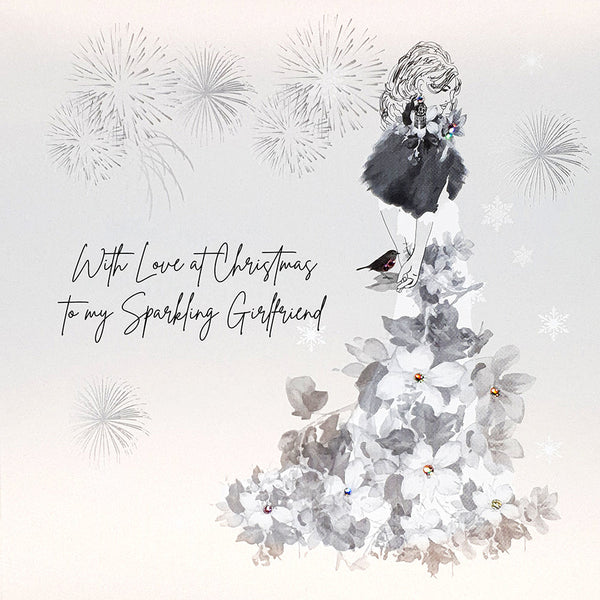 With Love at Christmas To My Sparkling Girlfriend