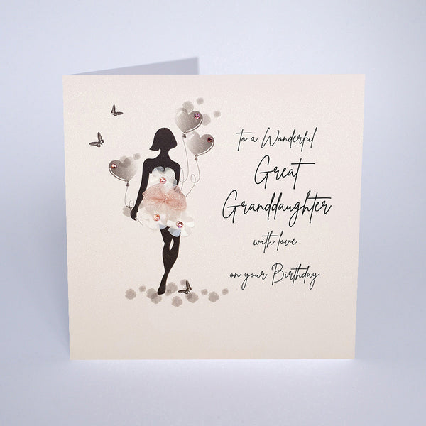 To a Wonderful Great Granddaughter, With Love on Your Birthday
