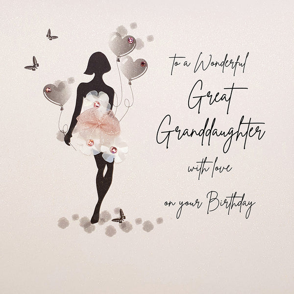 To a Wonderful Great Granddaughter, With Love on Your Birthday