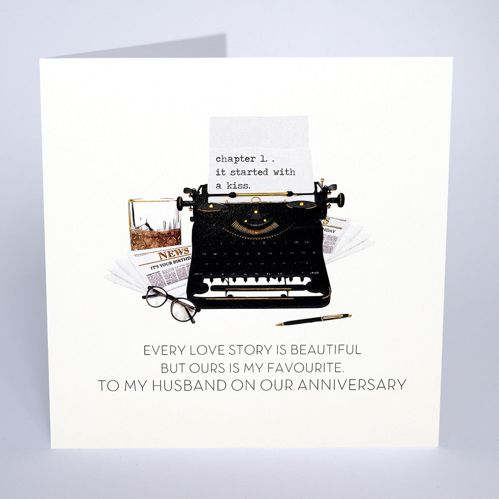 To My Husband on Our Anniversary (Typewriter)