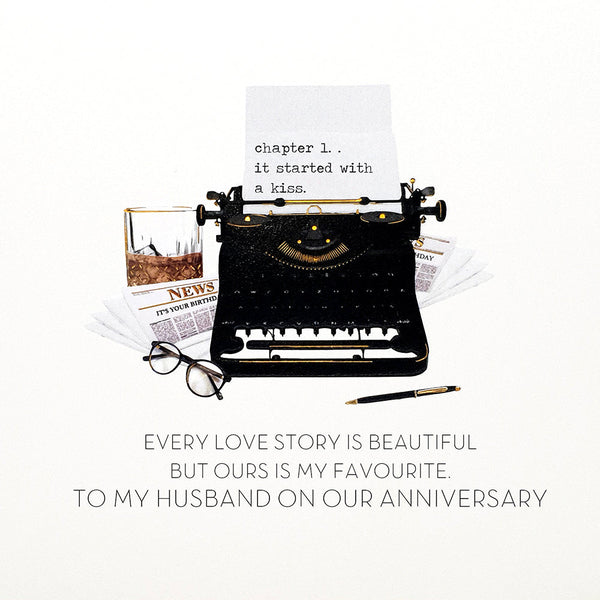 To My Husband on Our Anniversary (Typewriter)