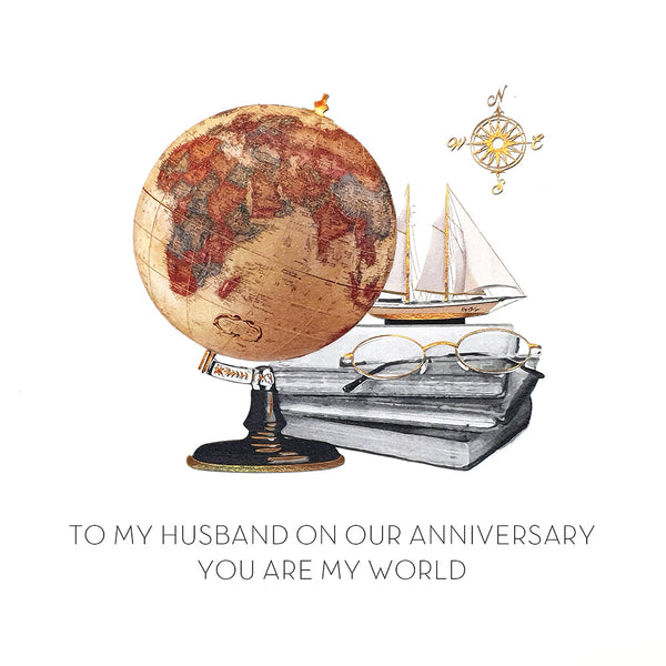 To My Husband on Our Anniversary (Globe)