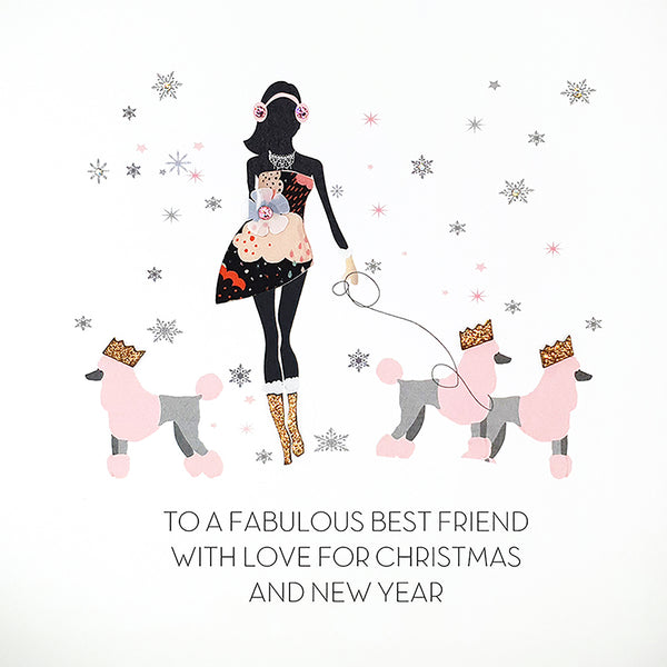 To a Fabulous Best Friend With Love for Christmas and New Year
