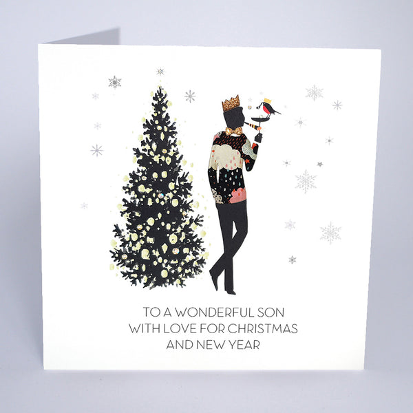 To a Wonderful Son With Love for Christmas and New Year