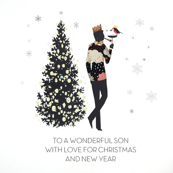 To a Wonderful Son With Love for Christmas and New Year
