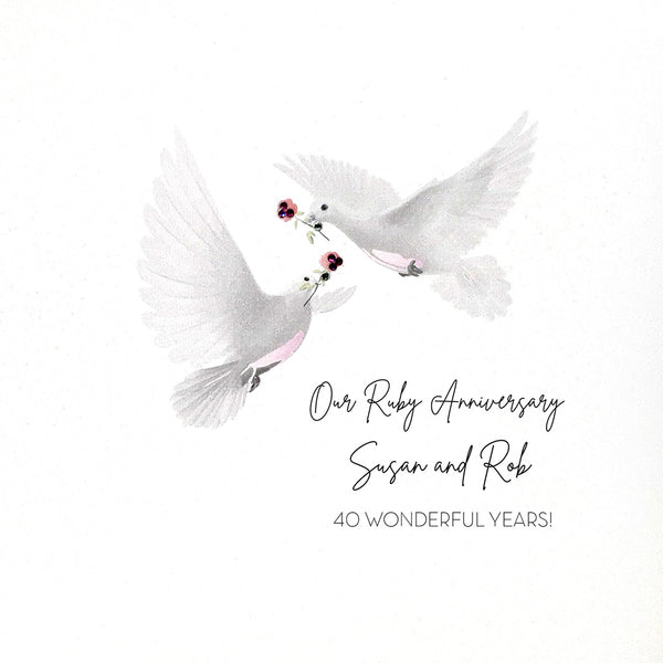 Ruby Anniversary (Doves)