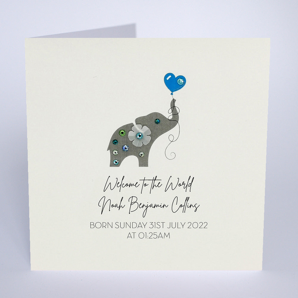 Welcome to the World Baby Boy (Elephant) - Main Image