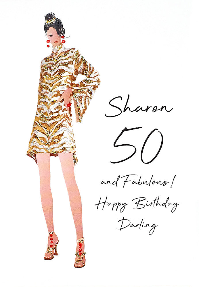 50 And Fabulous Happy Birthday Darling Five Dollar Shake 5763