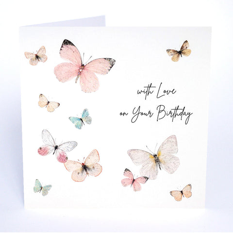 With Love On Your Birthday (Butterflies)