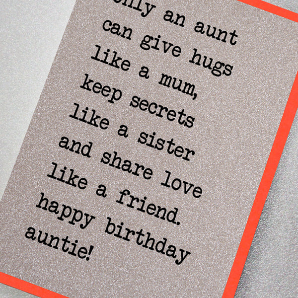 Only an Aunt can Give Hugs Like a Mum...