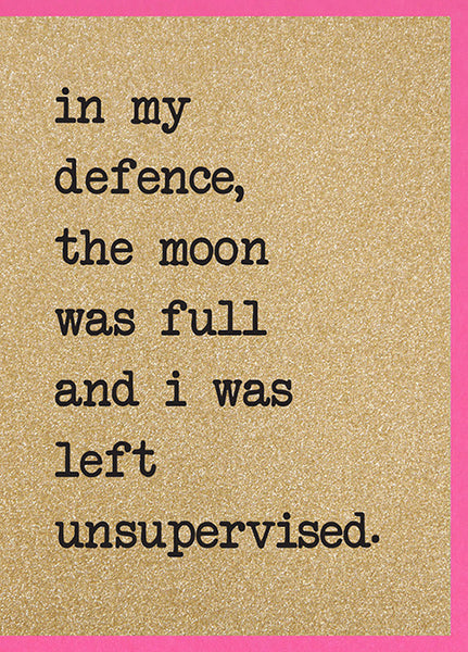The Moon Was Full / Mercury Retrograde