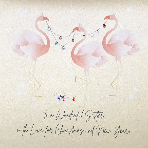 To a Wonderful Sister With Love for Christmas and New Year