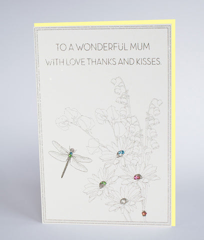 To a Wonderful Mum (Dragonfly)