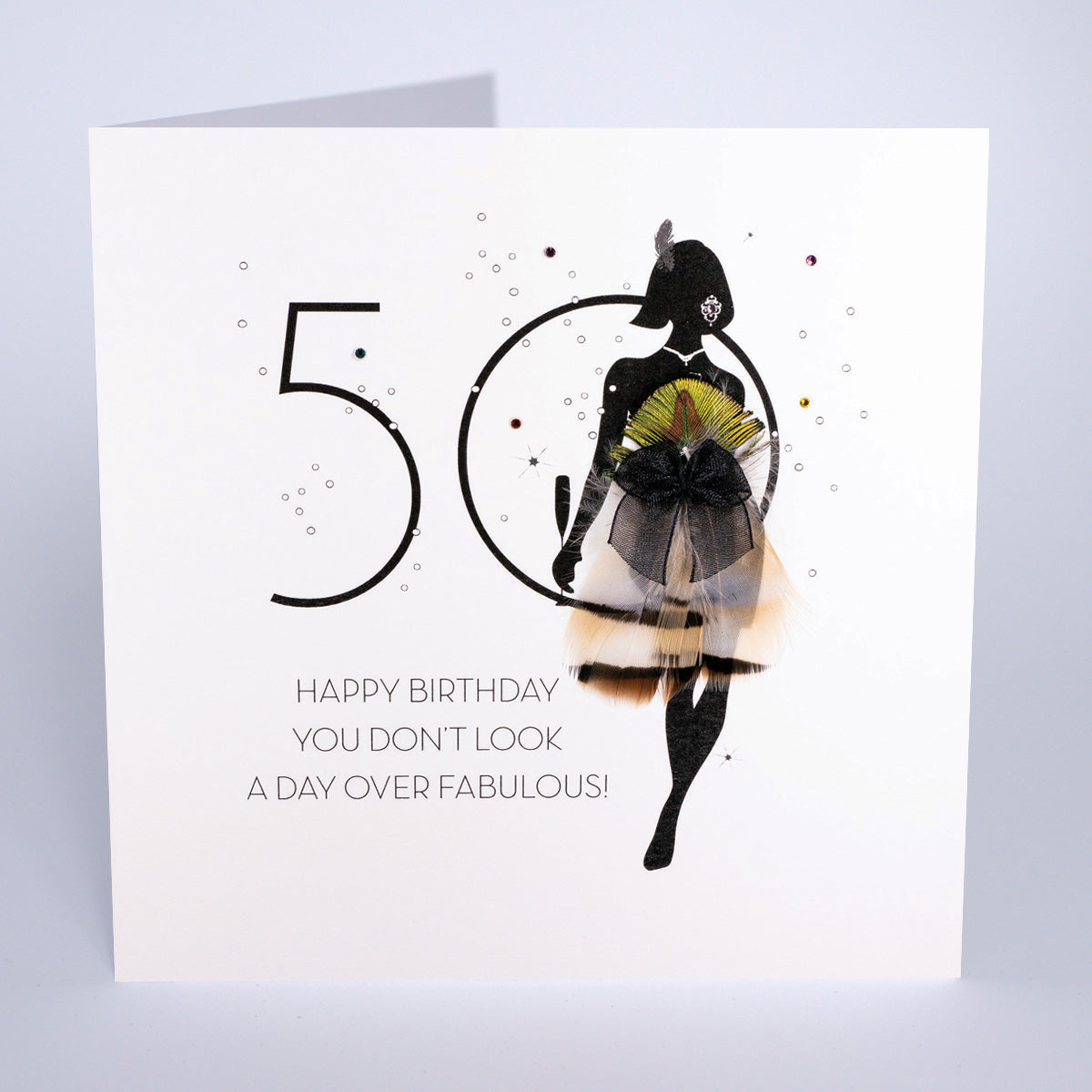 Happy 50th Birthday. Fun Star Design Card For Age 50 Male