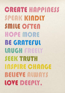 Rainbow Quote Prints