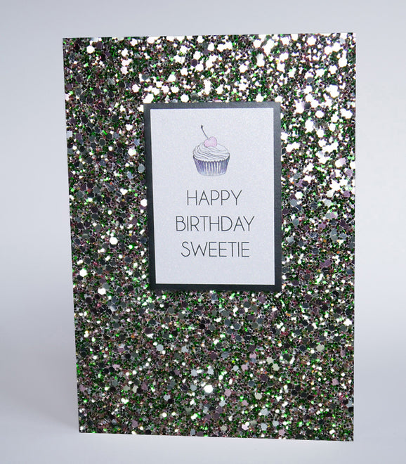 Glitter Fabric Cards