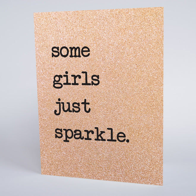 Glitter Quote Notecards