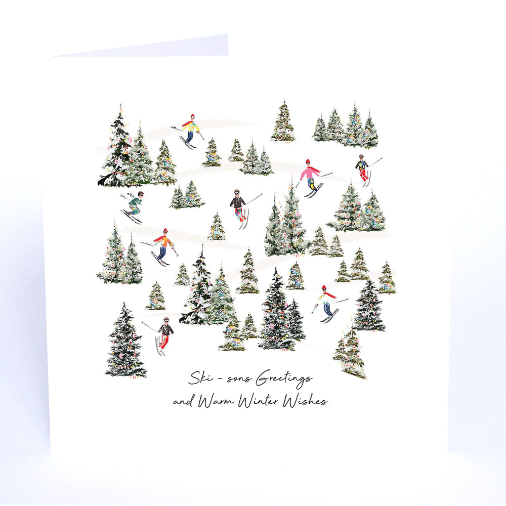 Ski - sons Greetings and Warm Winter Wishes