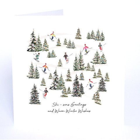 Ski - sons Greetings and Warm Winter Wishes