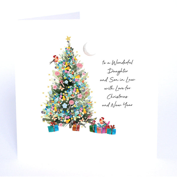 To a Wonderful Daughter and Son in Law with Love for Christmas and New Year