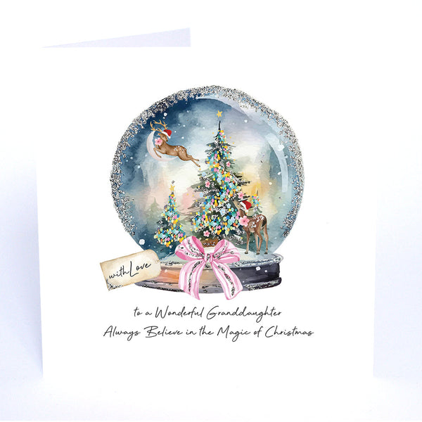To a Wonderful Granddaughter Always Believe in the Magic of Christmas