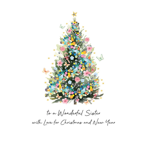 To a Wonderful Sister with Love for Christmas and New Year