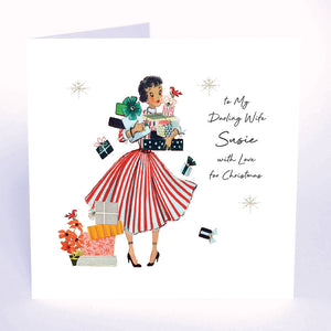 PERSONALISE FOR HER… To my Darling Wife with Love for Christmas (Lady Presents)